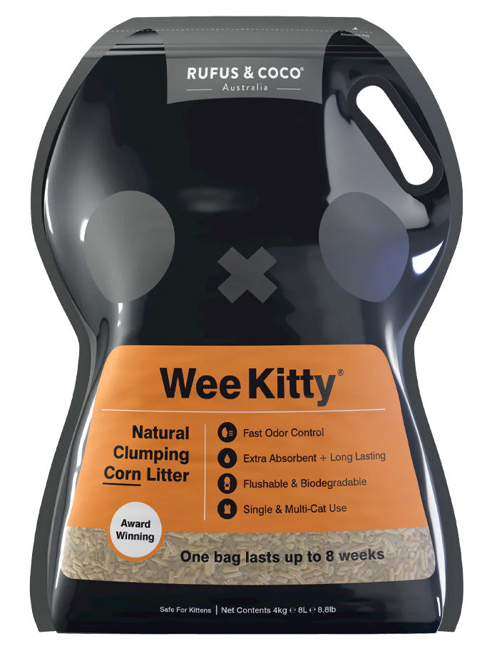 WEE KITTY Clumping Corn Litter 9kg