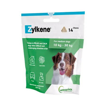 ZYLKENE Medium Dogs 10-30kg 225mg 14 Chews